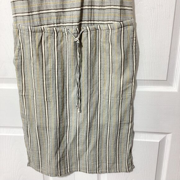 Prana Ecotropics Dress Stellar Stripe Open Back Midi S NWT Organic - Picture 4 of 16